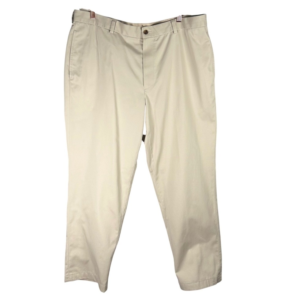 Brooks Brothers 346 Advantage Chino Clark Mens 38x30.5 Beige Khaki Cotton Pants